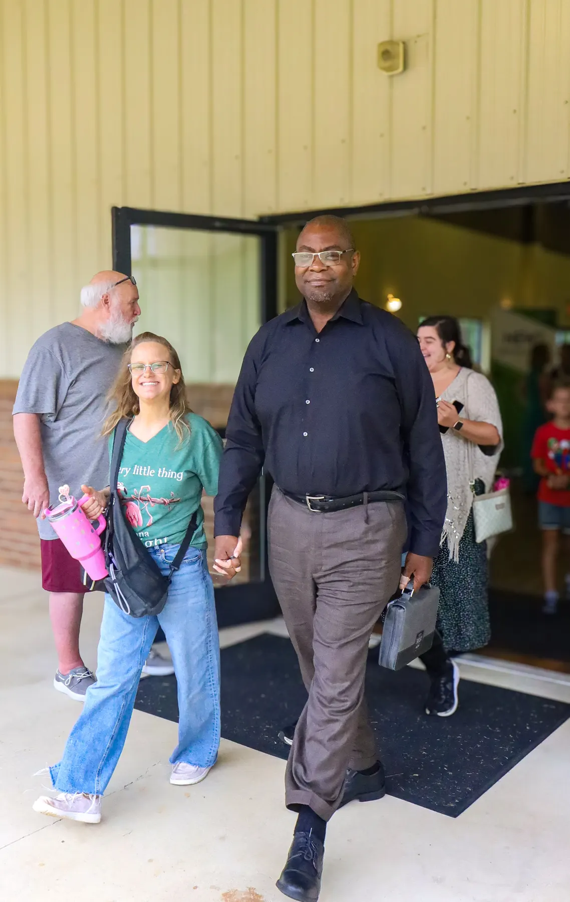 Guests arriving for Sunday at Next Level Church in Matthews, NC